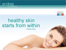 Tablet Screenshot of andreatotalskincare.com